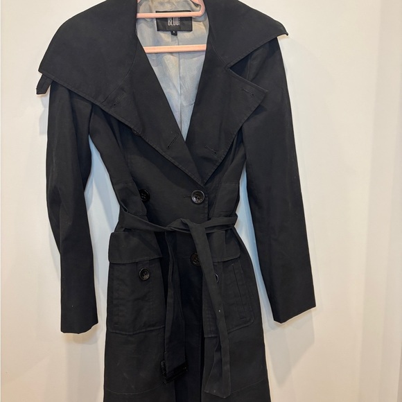 BEDO Black Double-Breasted Coat Women’s Elegant Jacket - Picture 7 of 8